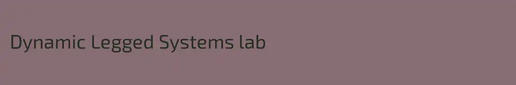 Dynamic Legged Systems lab